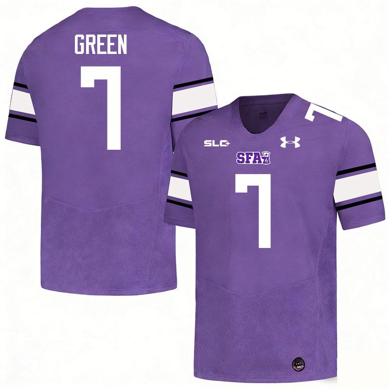 Stephen F. Austin Lumberjacks #7 Blaine Green College Football Jerseys,Uniforms-Purple